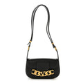 Calfskin Small Vlogo Chain Shoulder Bag Black