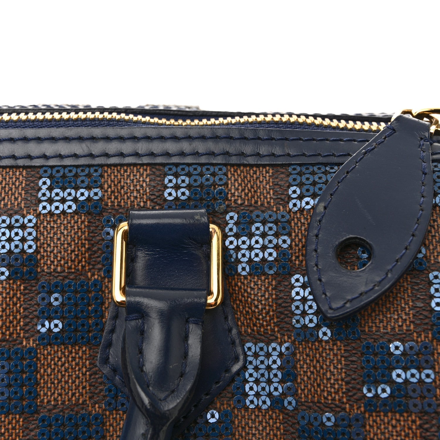 Damier Paillettes Speedy 30 Blue
