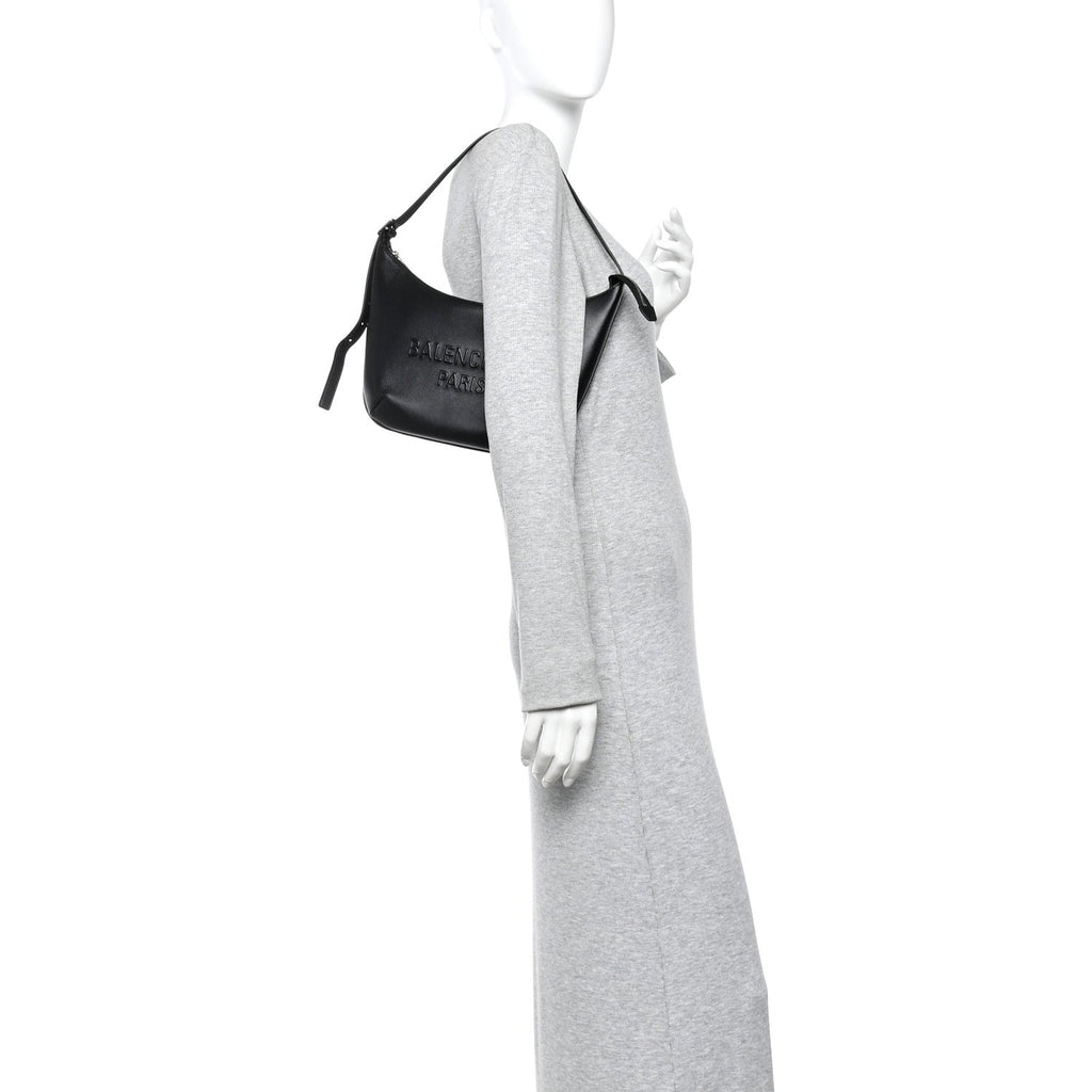 Calfskin Mary Kate Shoulder Bag Black