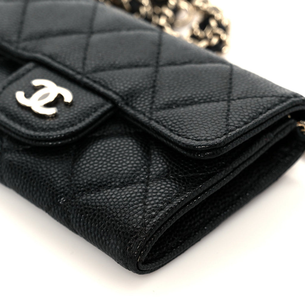 Caviar Quilted Belt Bag Black