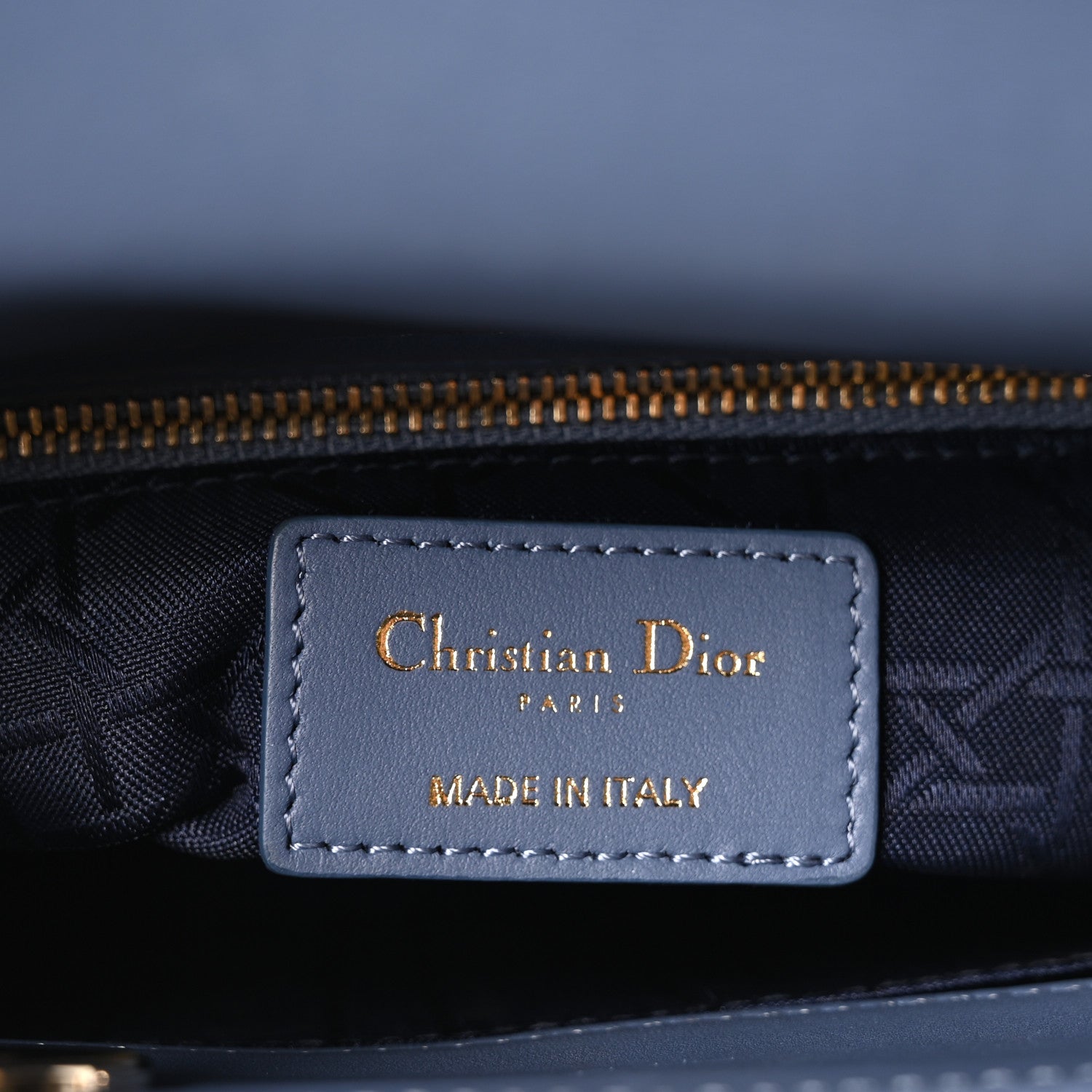 Lambskin Cannage Small My ABCDior Lady Dior Blue