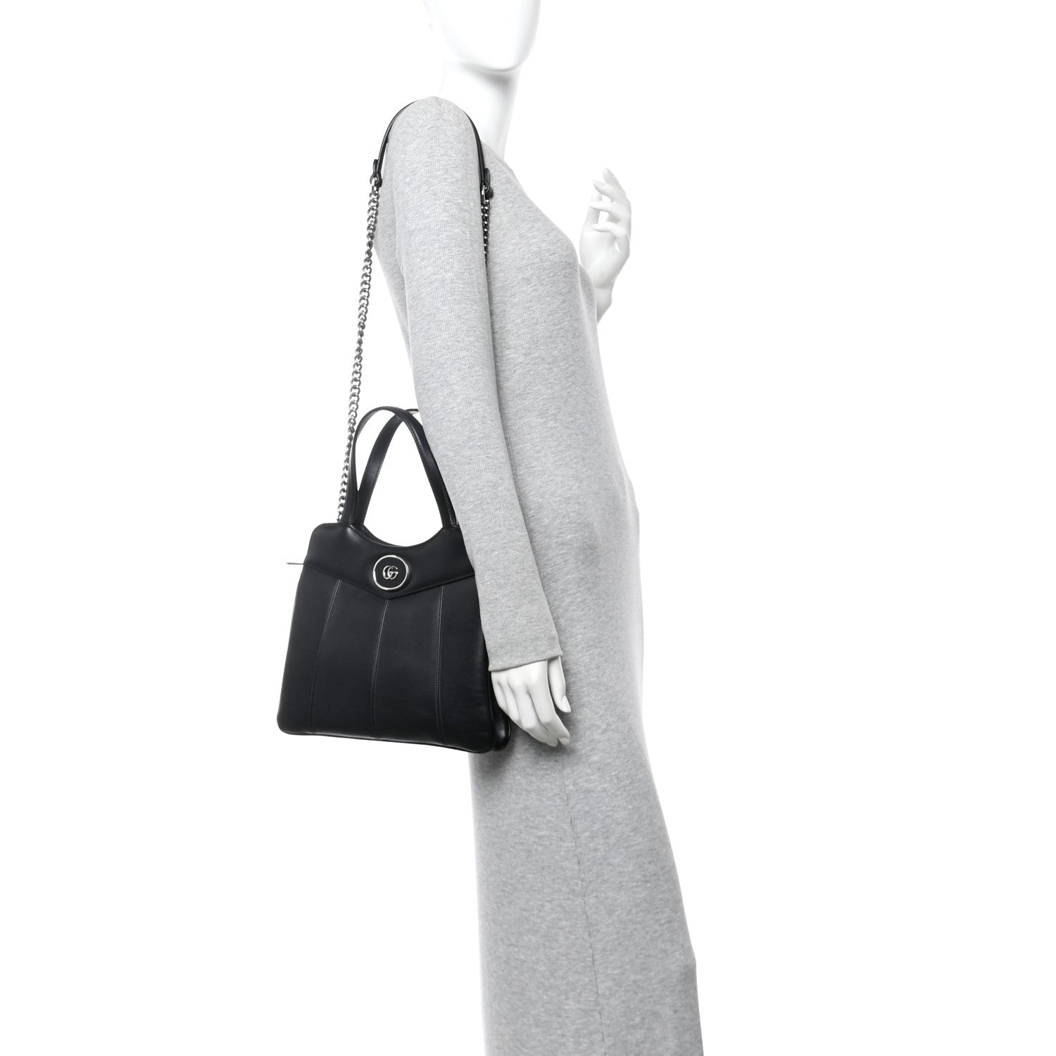 Calfskin Petite GG Small Tote Bag Black