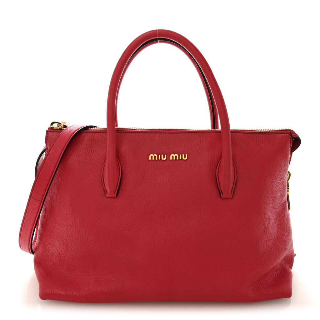 Goatskin Madras Top Handle Bag Fragola
