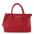 Goatskin Madras Top Handle Bag Fragola
