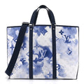 Monogram Watercolor New Tote GM Blue