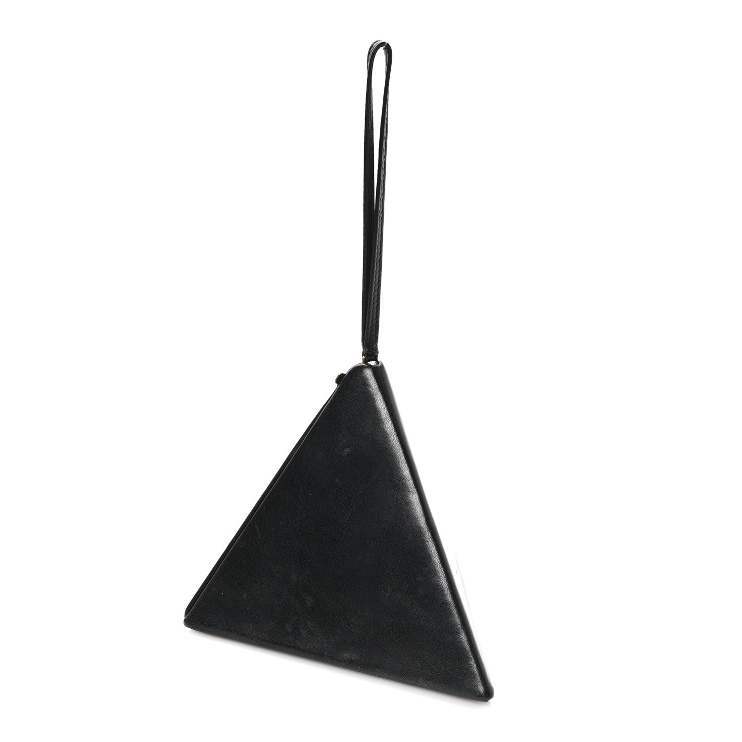 Lambskin Pyramid Clutch Black