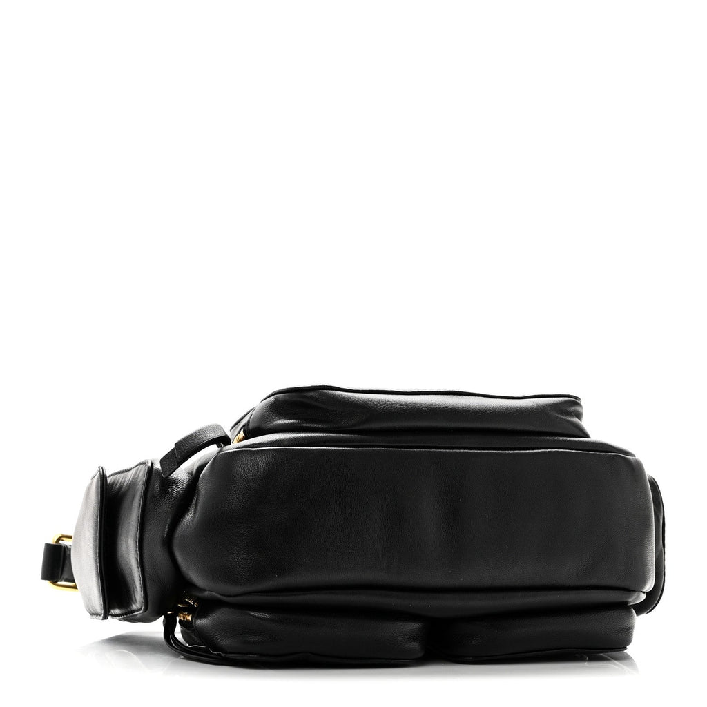 Nappa Multi Pocket Hobo Black
