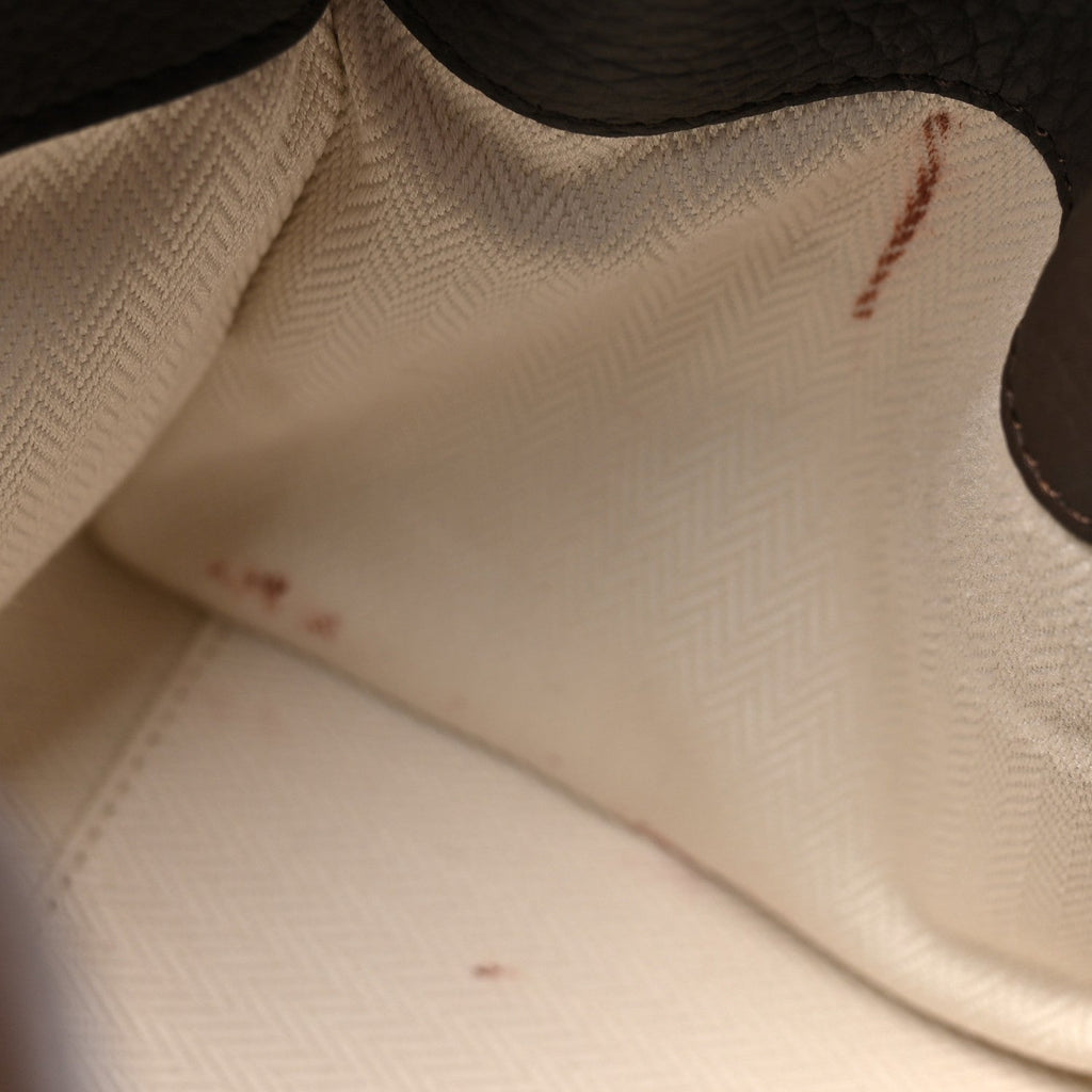 Grained Calfskin Soft Margaux 10 Bag Deep Brown