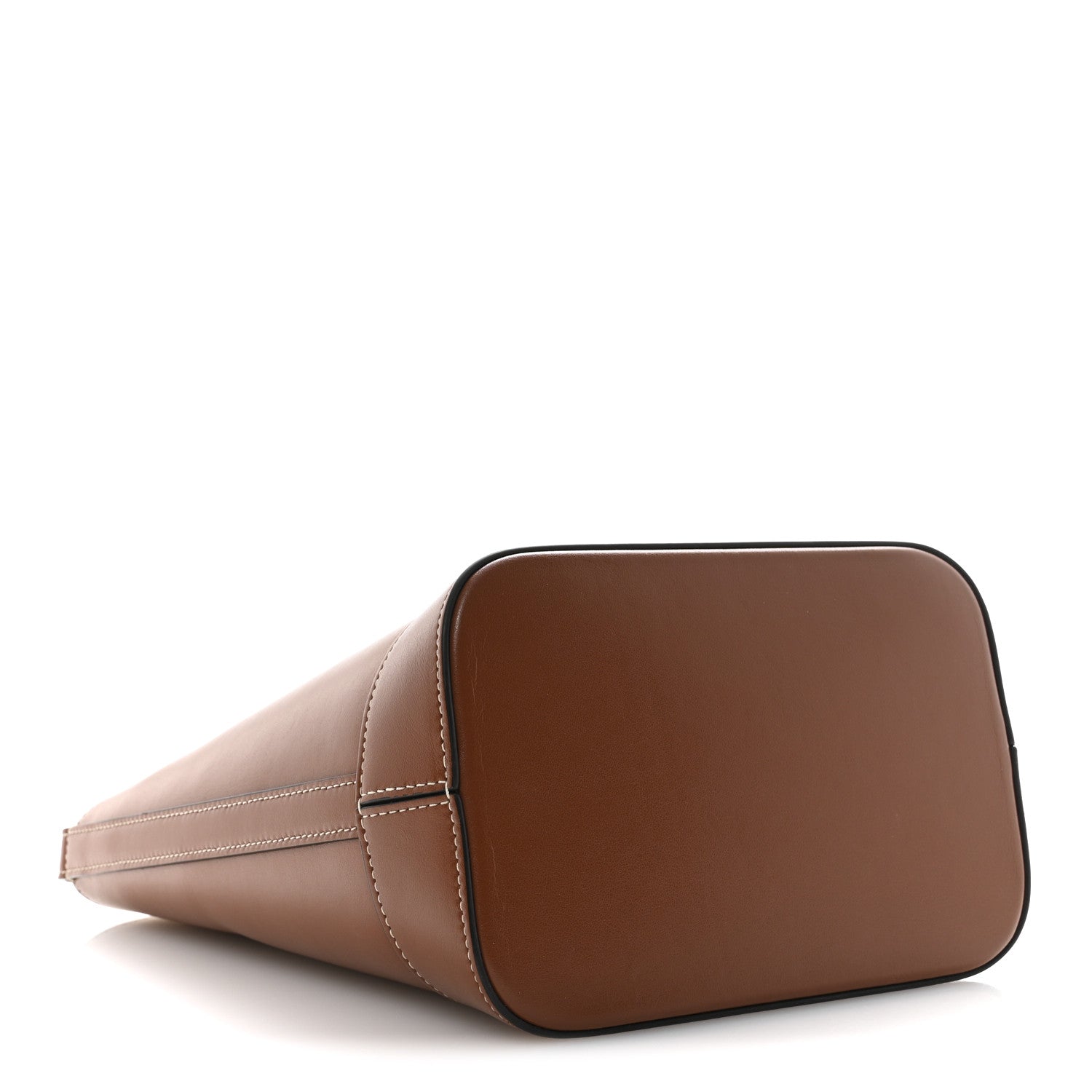Smooth Calfskin Small Cuir Triomphe Bucket Bag Tan