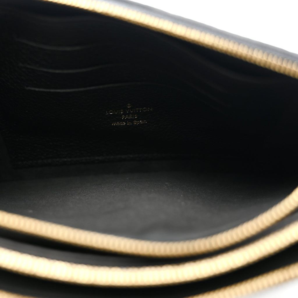 Empreinte Double Zip Pochette Black