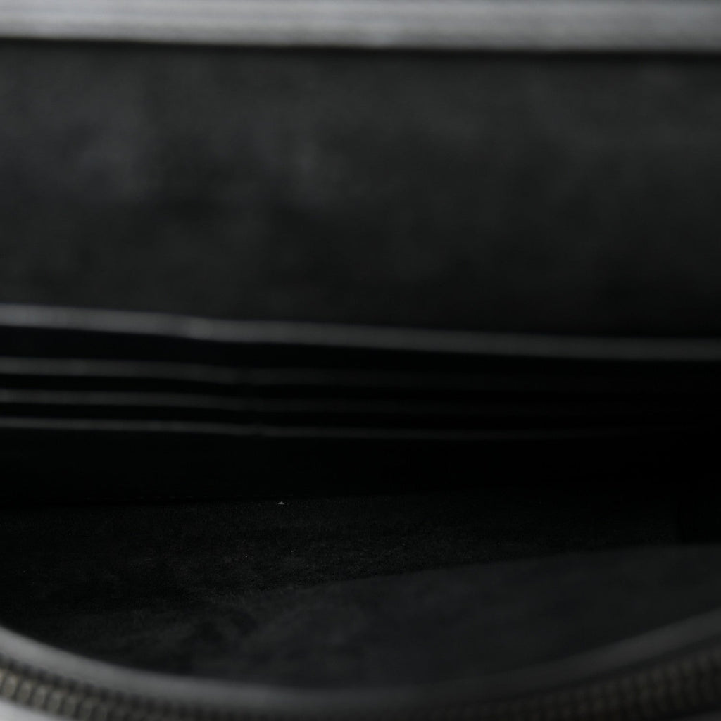 Ultra Matte Calfskin Saddle Chain Pouch Black