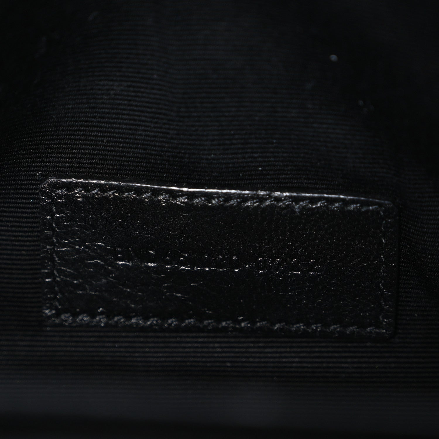 Grain De Poudre Textured Mixed Matelasse Triquilt Monogram Clutch Black