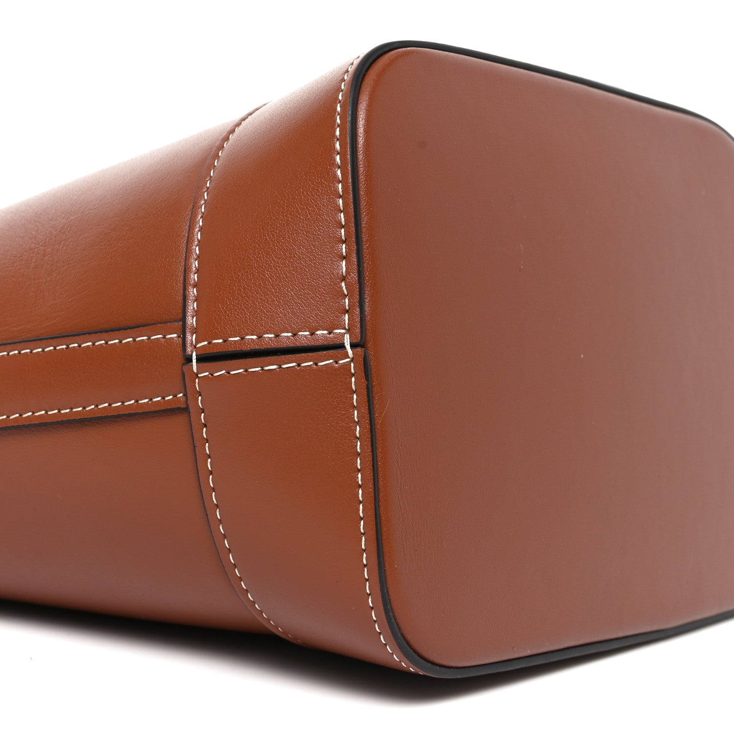 Smooth Calfskin Small Cuir Triomphe Bucket Bag Tan