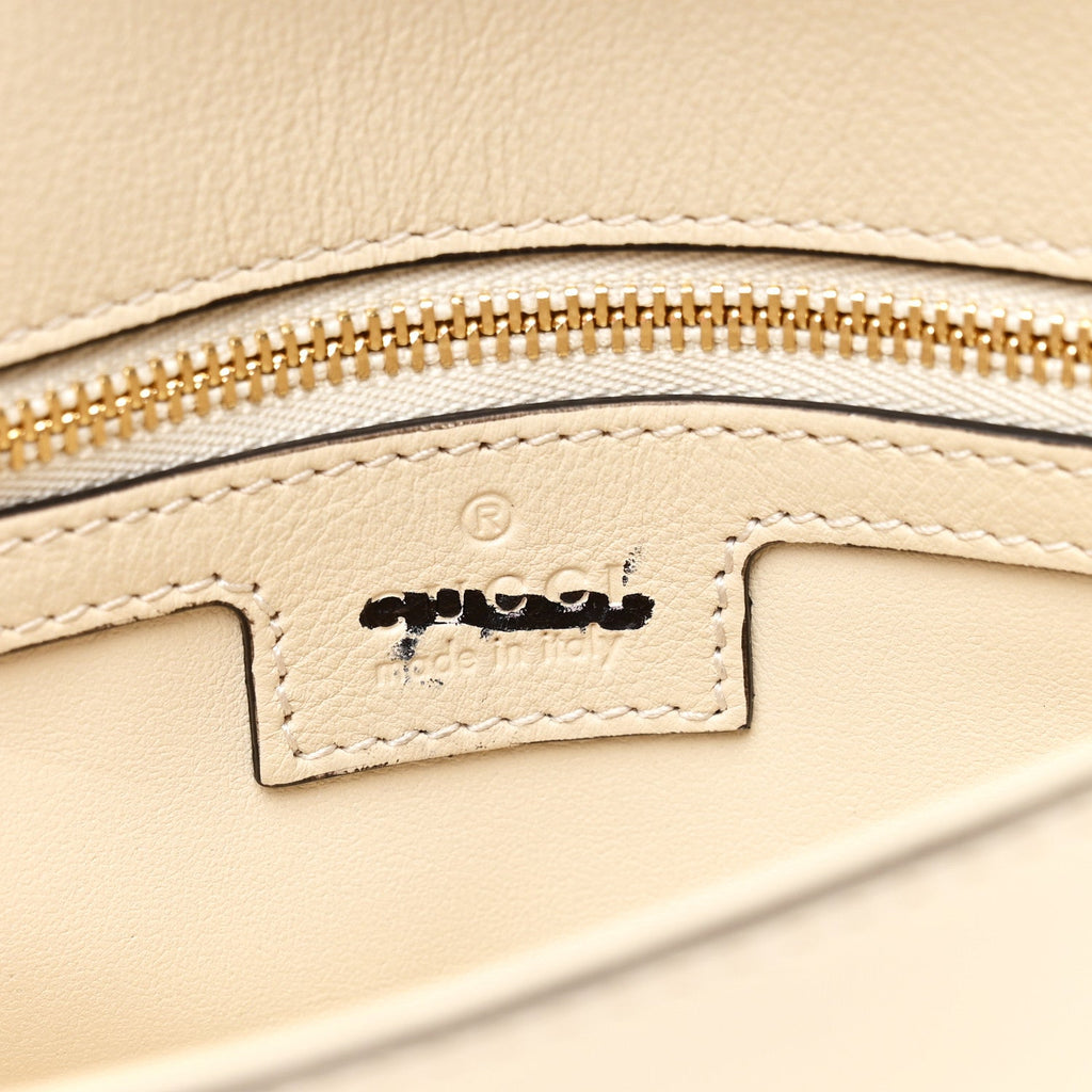 Roxy Calfskin Blondie Chain Shoulder Flap Bag Mystic White