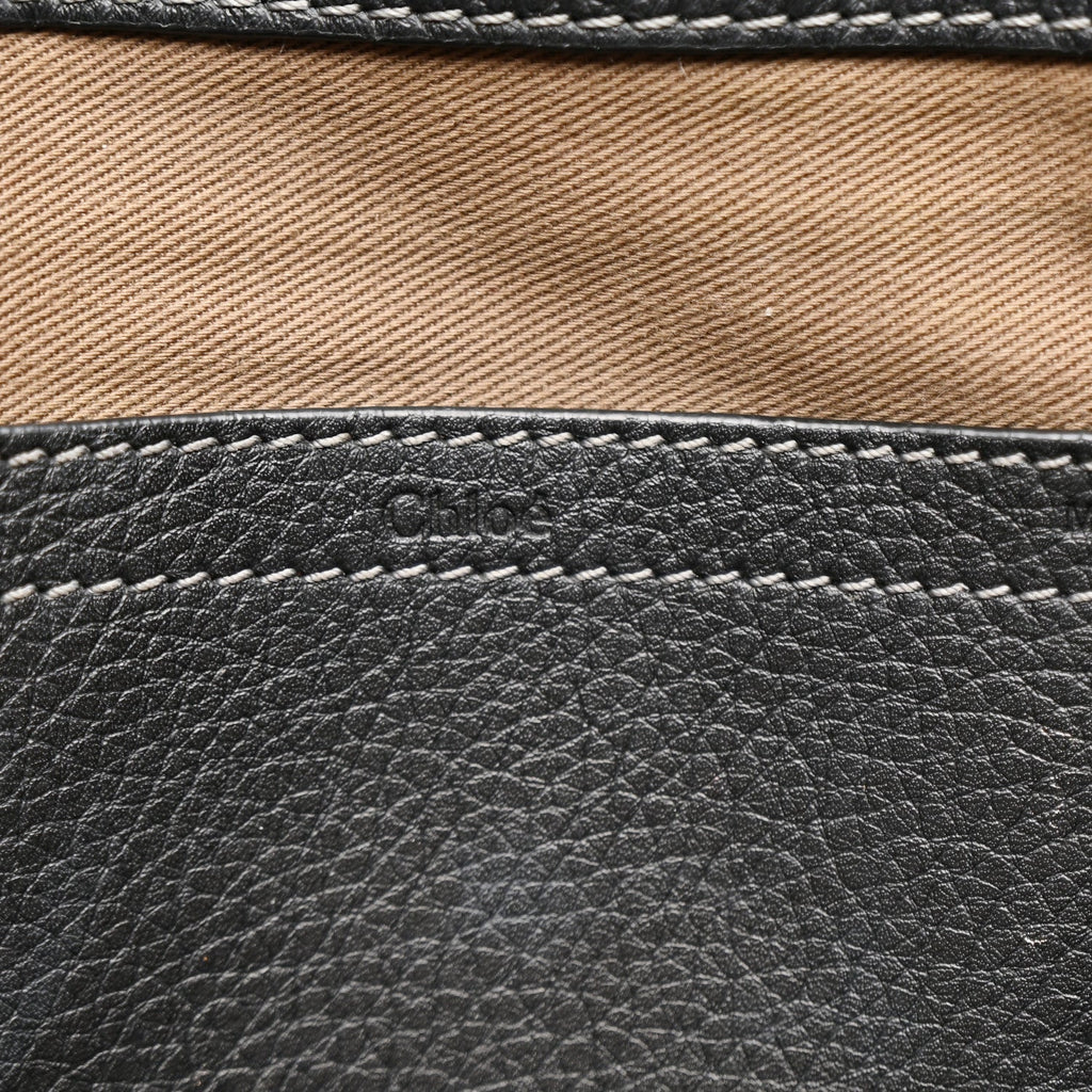 Calfskin Medium Marcie Round Crossbody Bag Black