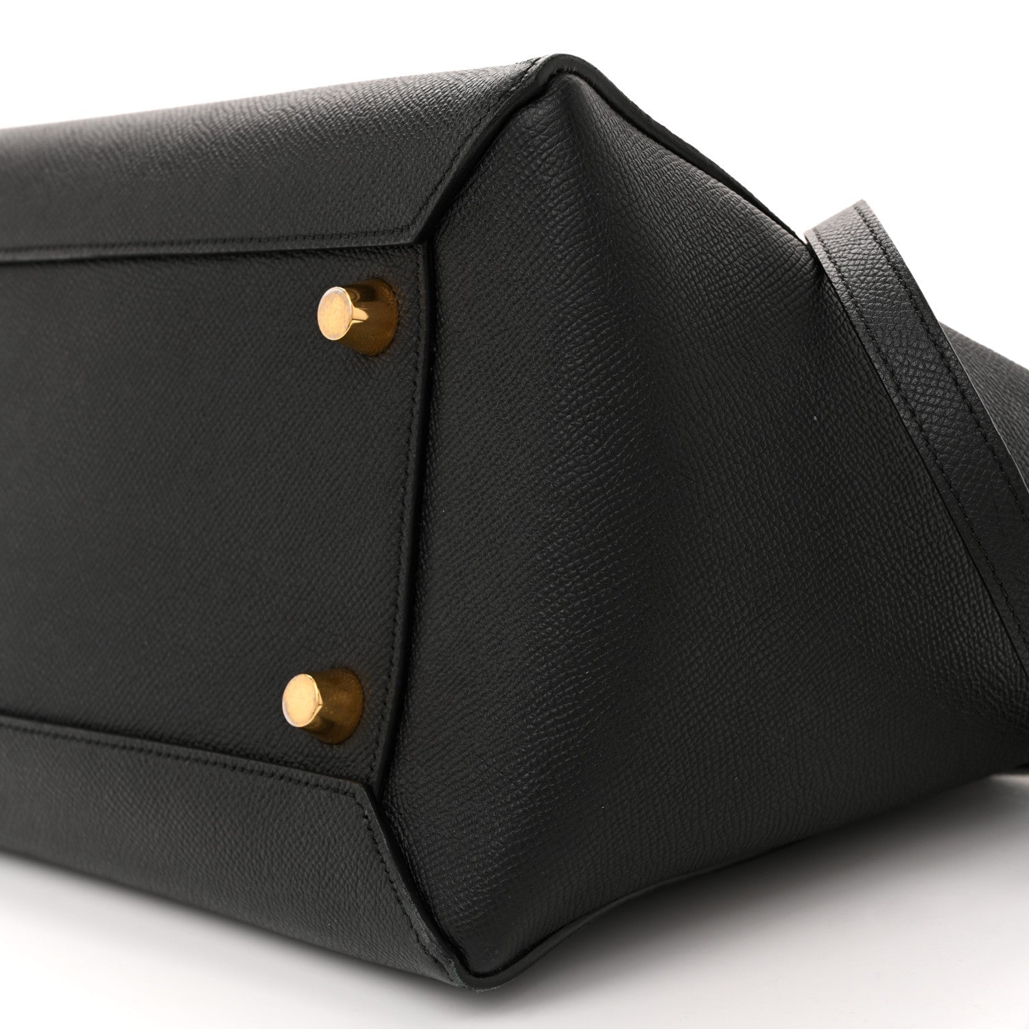 Grained Calfskin Mini Belt Bag Black