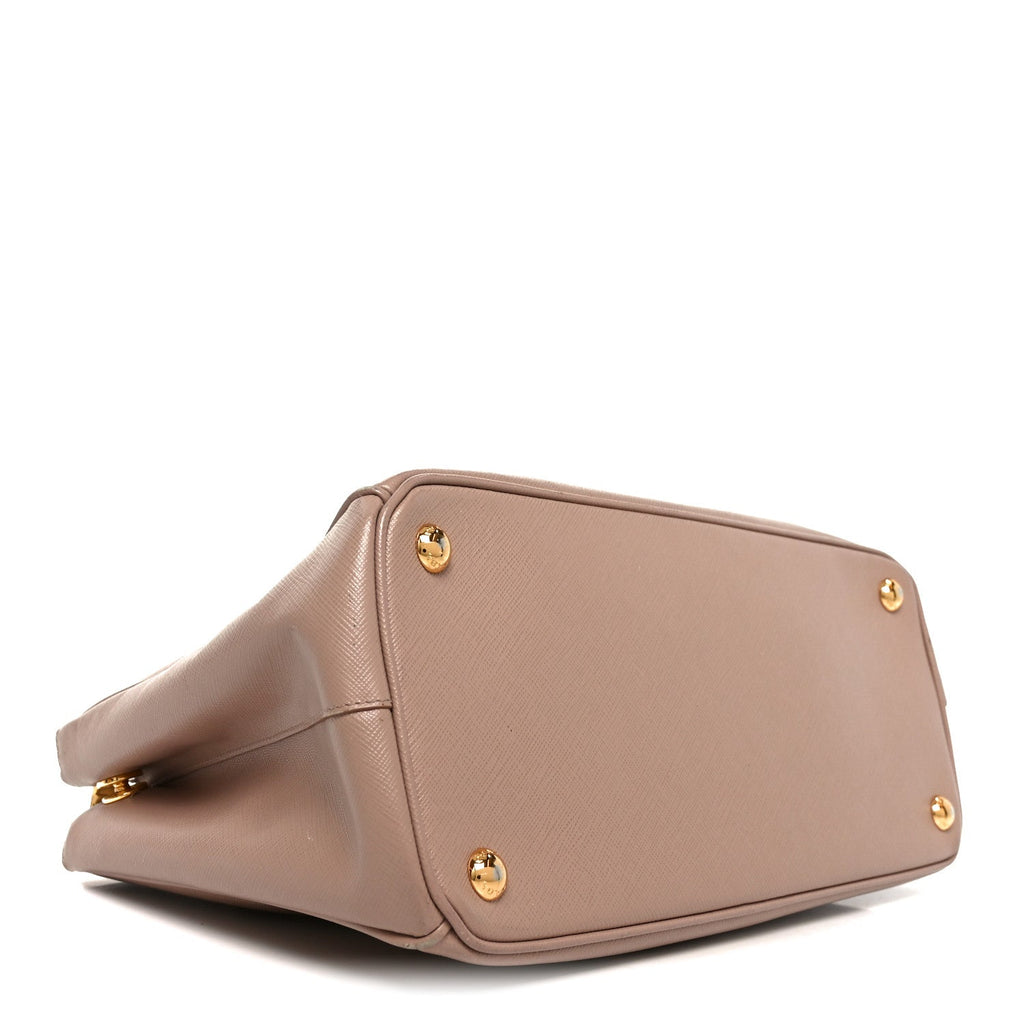 Saffiano Small Galleria Double Zip Tote Cammeo