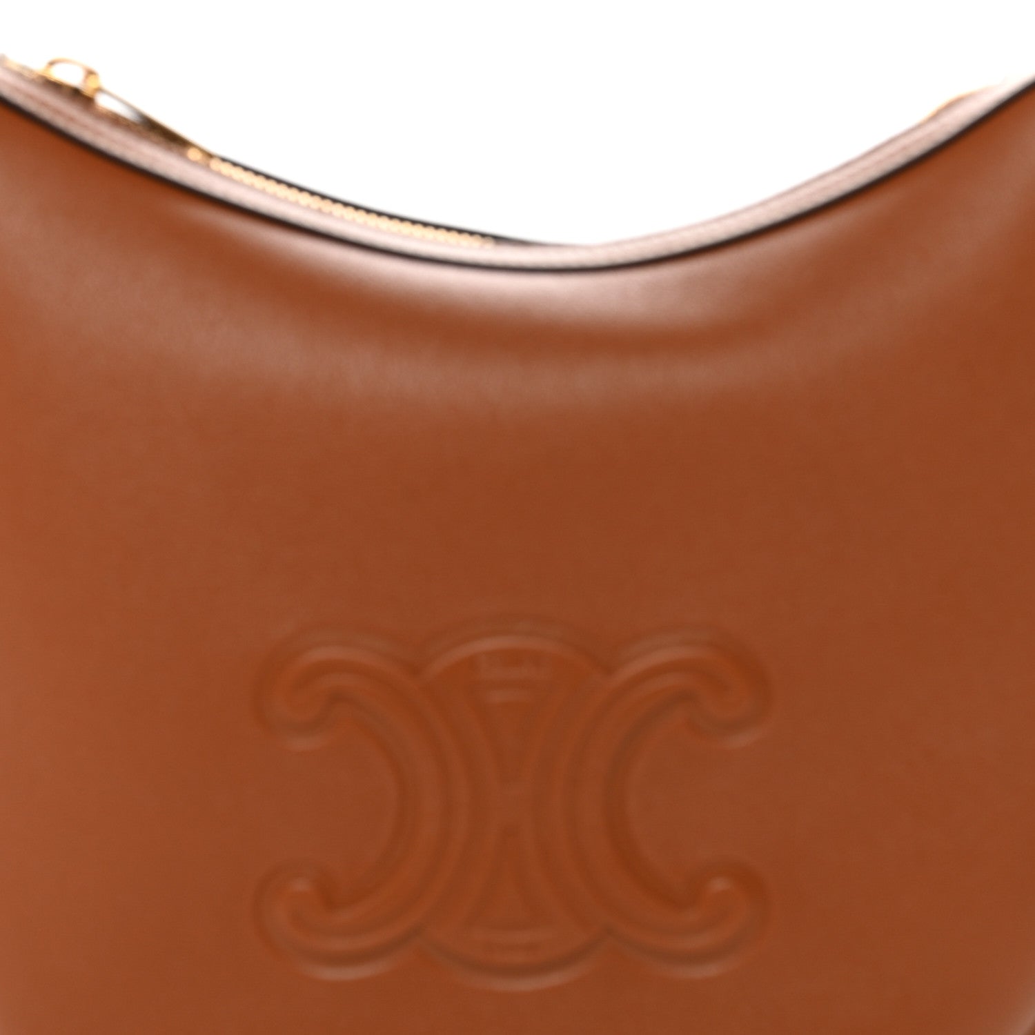 Supple Calfskin Small Triomphe Heloise Shoulder Bag Tan