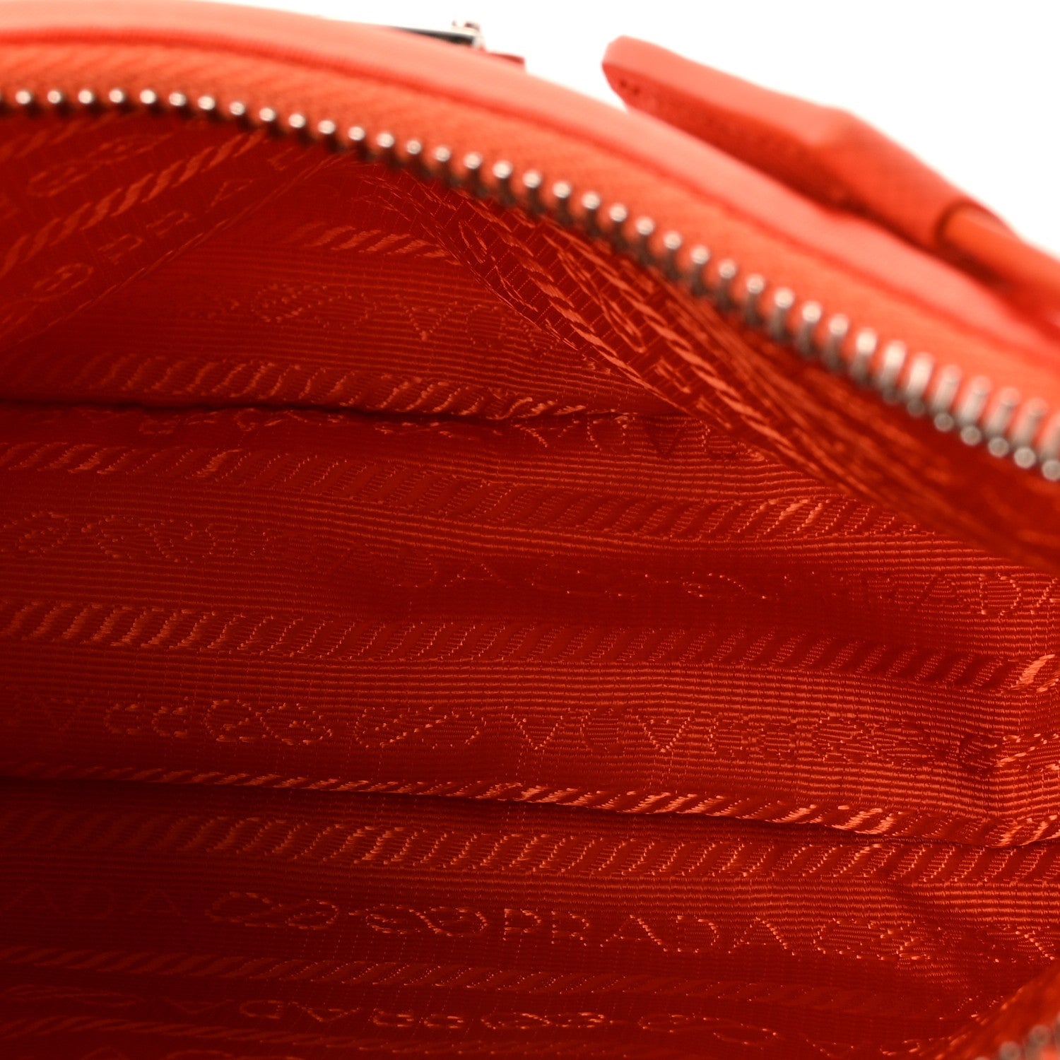 Re-Nylon Saffiano Mini Re-Edition 2005 Bag Arancio