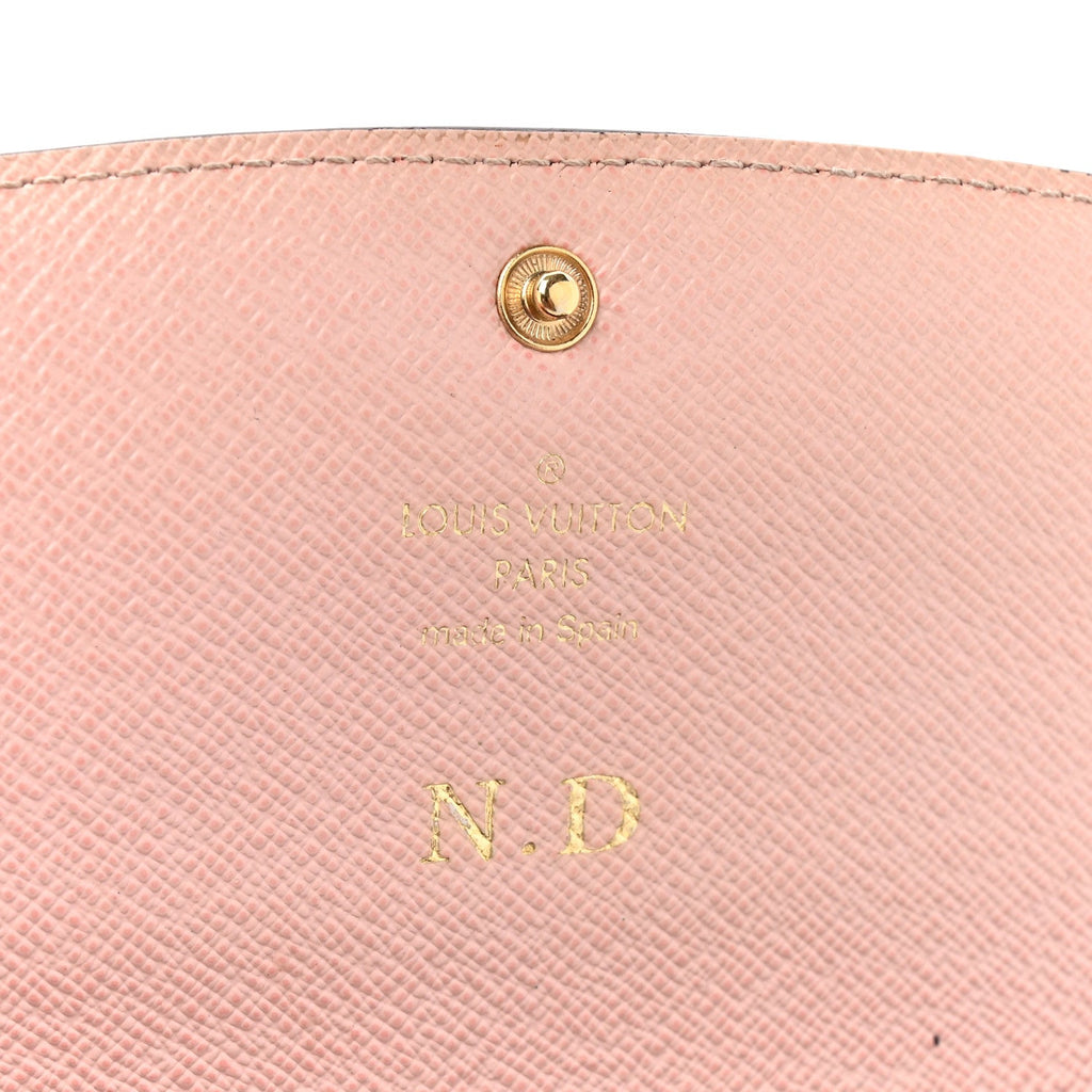 Monogram Emilie Wallet Rose Ballerine
