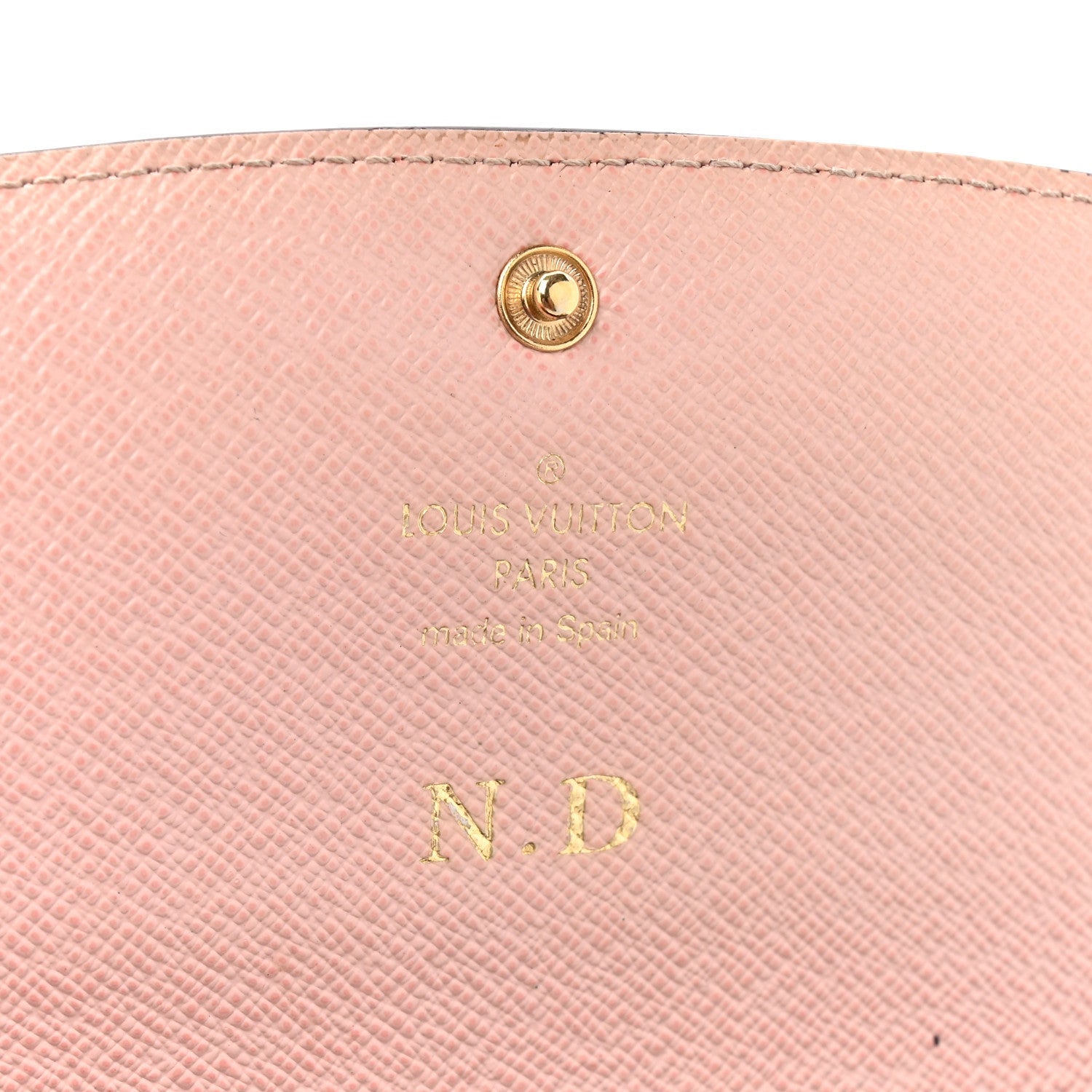 Monogram Emilie Wallet Rose Ballerine