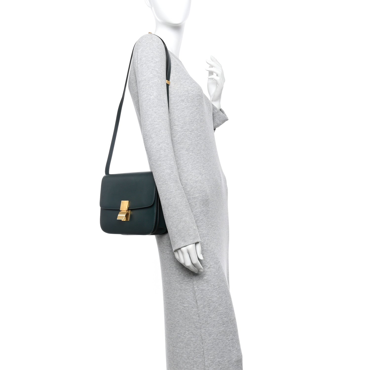 Box Calfskin Medium Classic Box Flap Bag Amazone