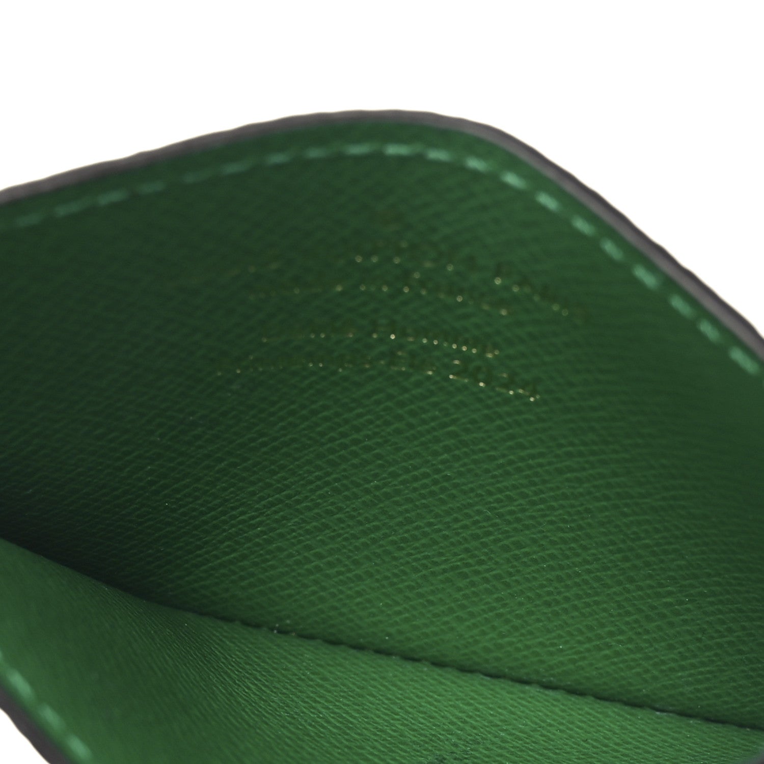 Damier Pop Porte Cartes Simple  Holder Green