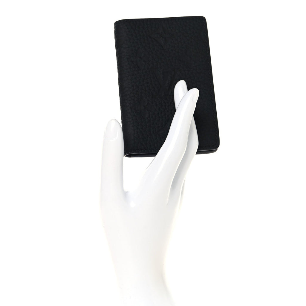 Taurillon Monogram Pocket Organizer Black