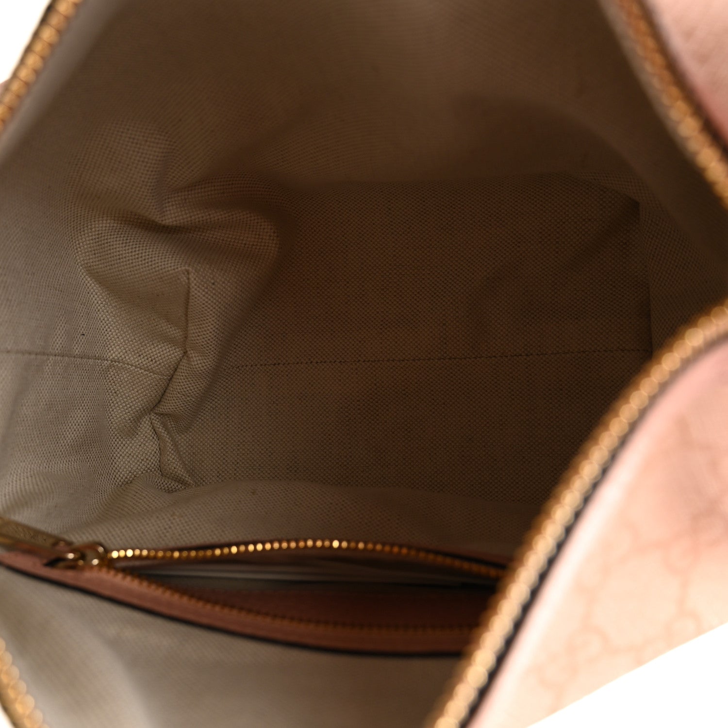 GG Supreme Monogram Textured Calfskin Web Super Mini Ophidia Shoulder Bag Pink