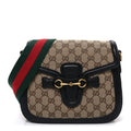 Monogram Ruinart Calfskin Medium Lady Web Shoulder Bag Beige Ebony Black