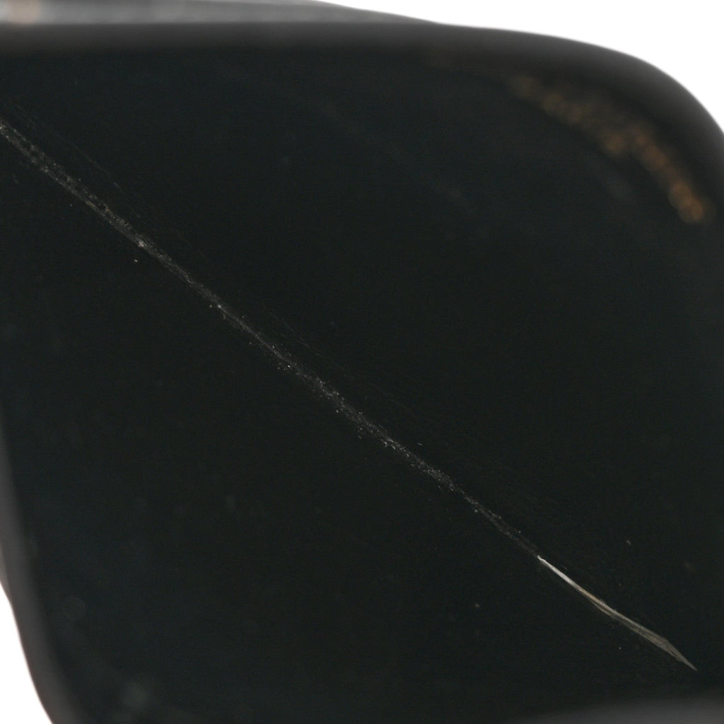 Grain De Poudre Matelasse Chevron Monogram Credit  Case Black
