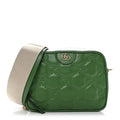 Calfskin GG Matelasse Shoulder Bag Spring Green Natural