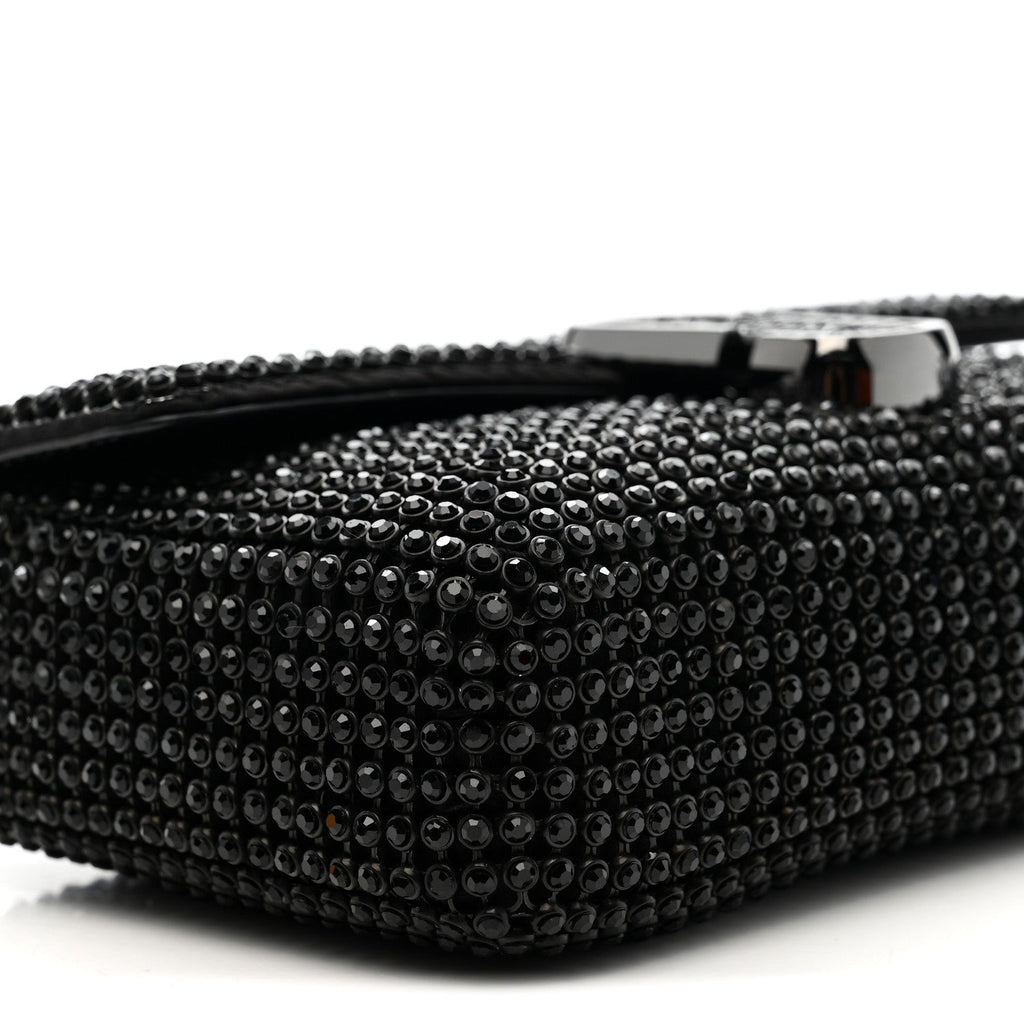 The Rhinestone J Marc Mini Shoulder Bag Black