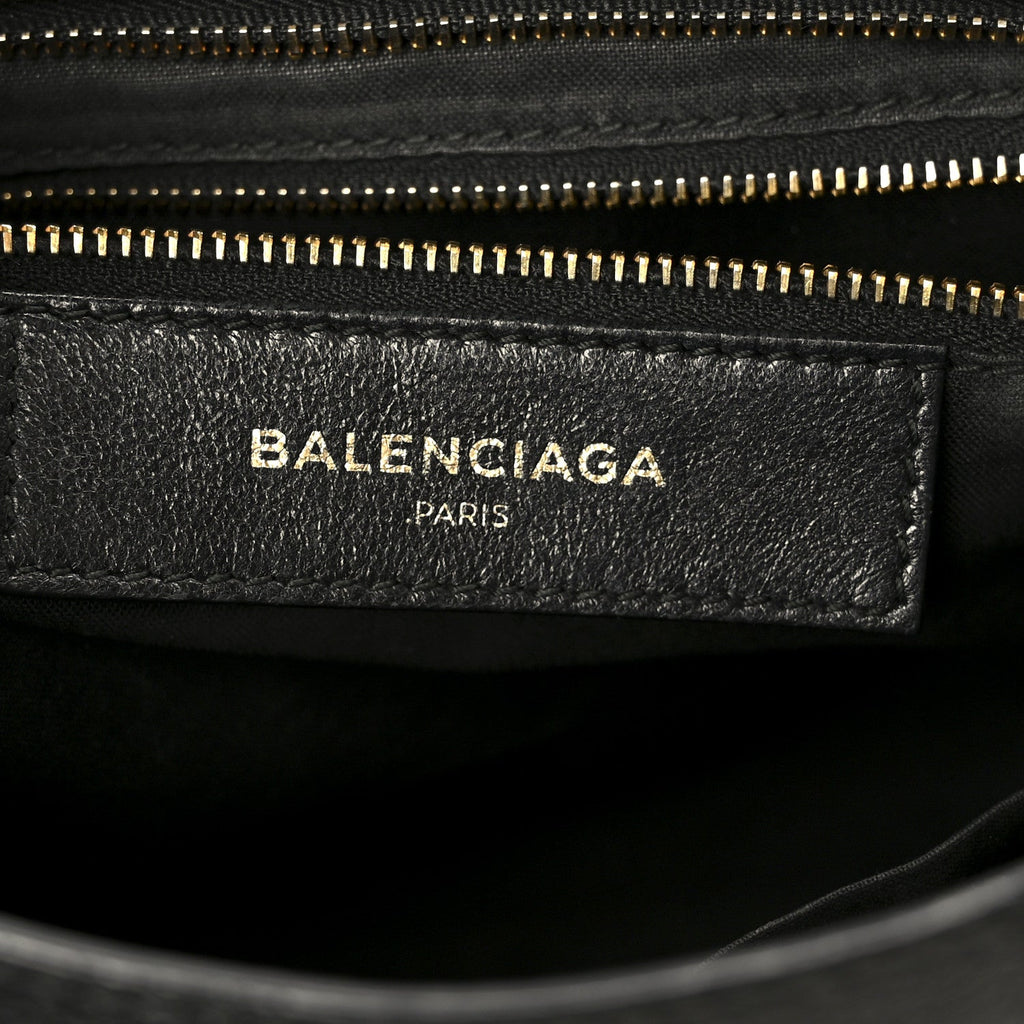 Chevre Gold Metallic Edge Hardware S City Black