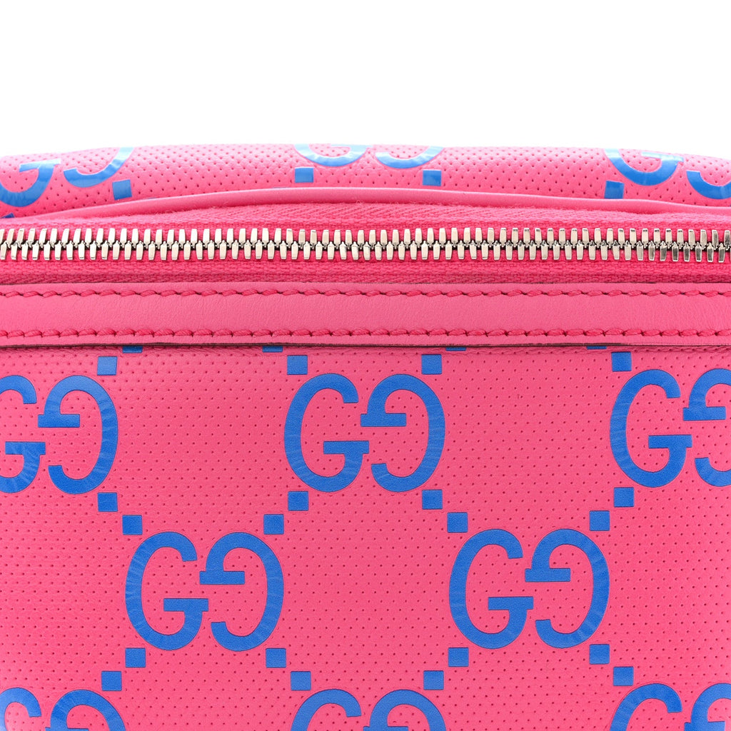 Calfskin GG Tennis Bi-Color Embossed Belt Bag Modern Fucsia Modern Blue