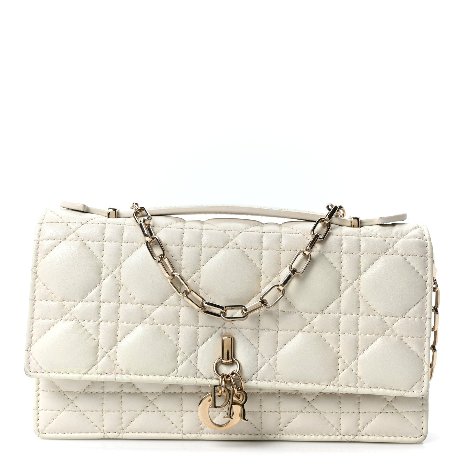 Lambskin Cannage Mini My Dior Bag Latte
