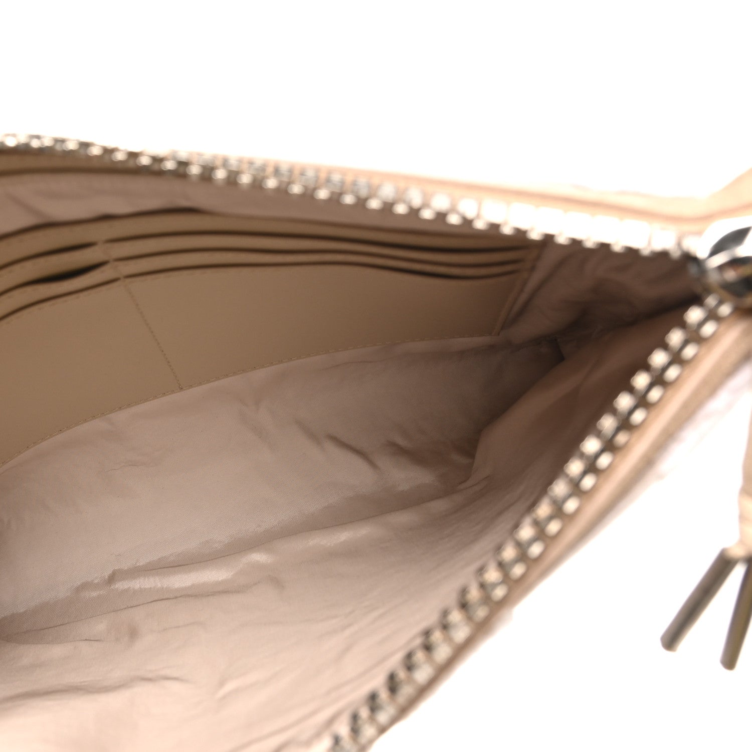 Canvas Terry Striped Travel Pouch Ivory