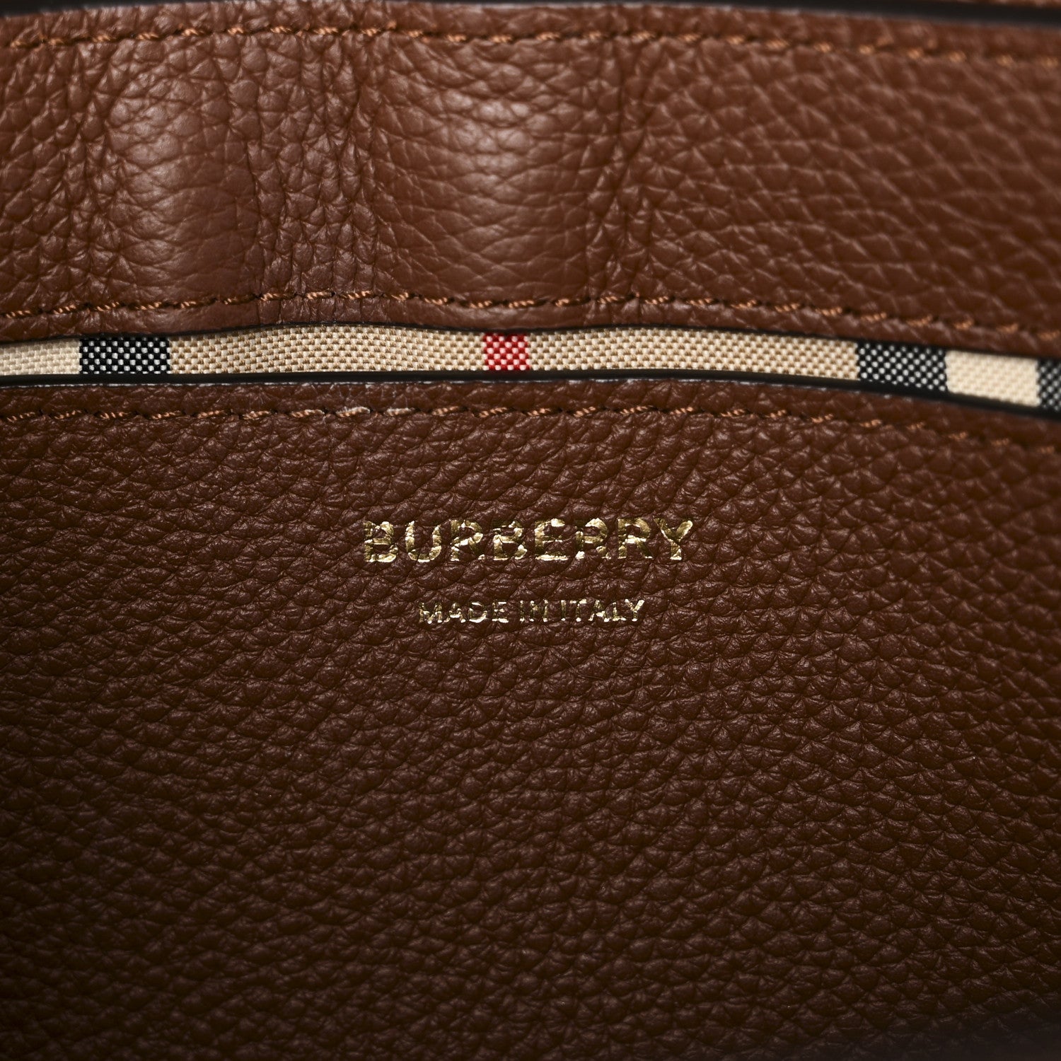 Calfskin Vintage Check Note Crossbody Bag Tan