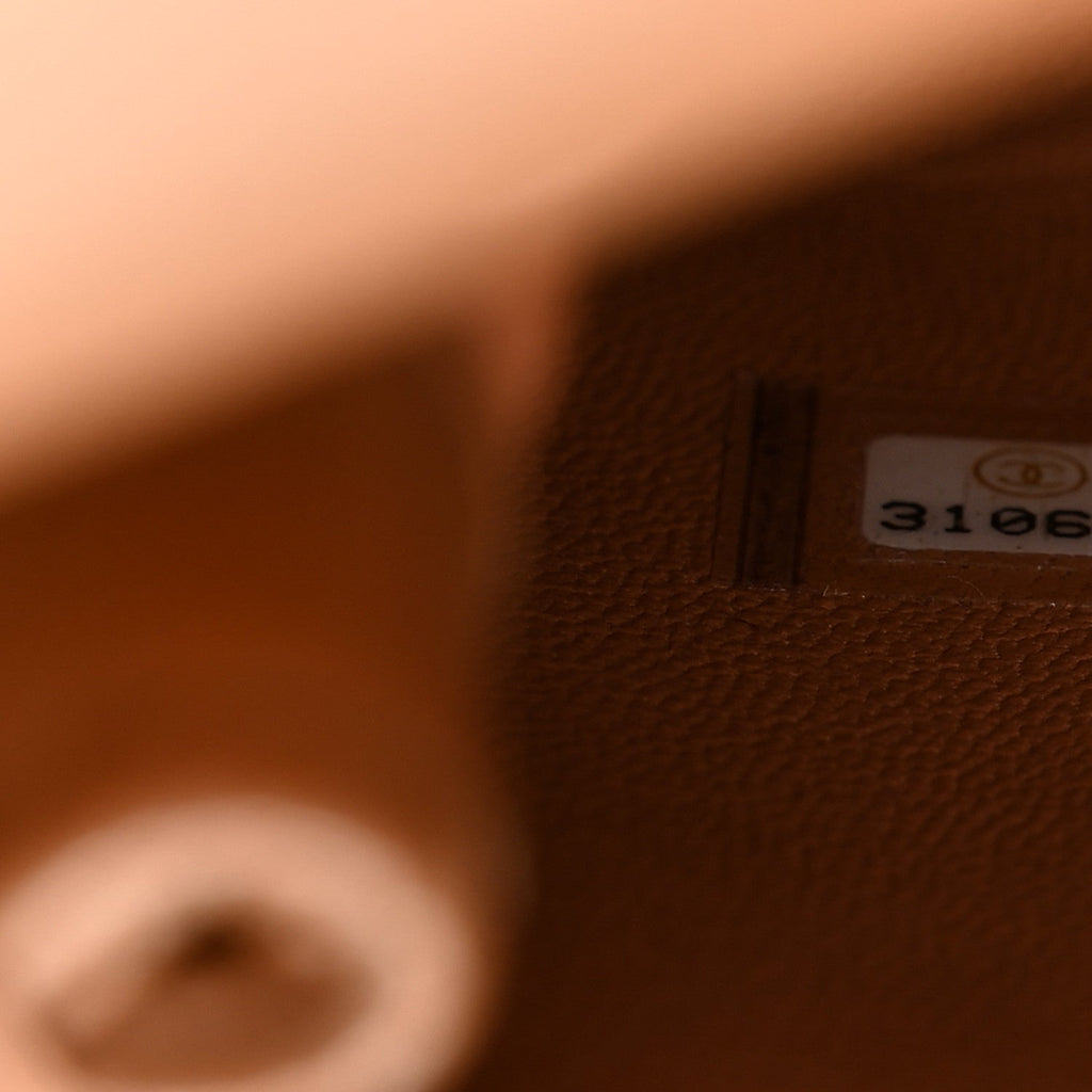 Caviar Quilted Mini Coco Handle Flap Brown