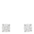 Platinum Diamond .32ctw Solitaire Earrings