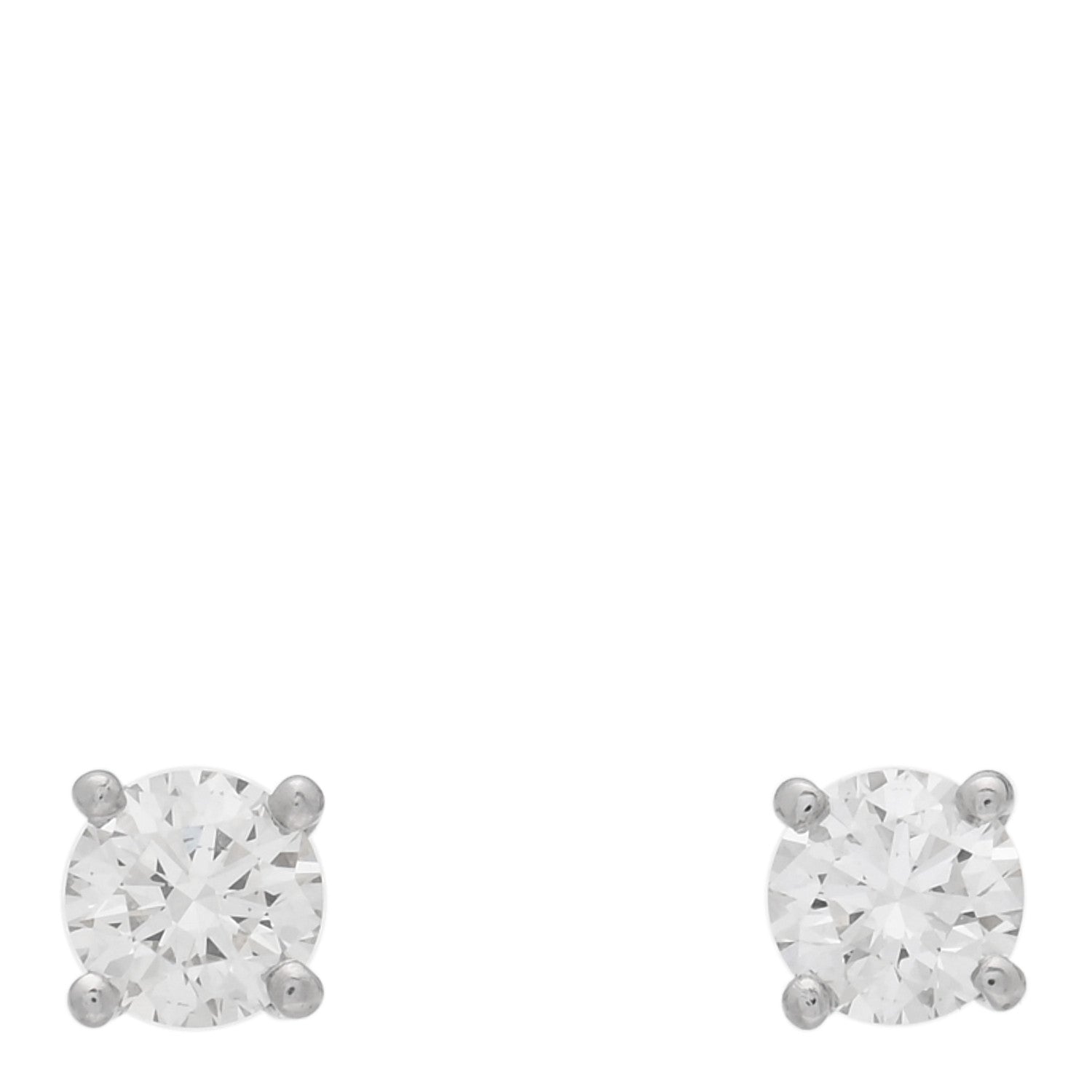 Platinum Diamond .32ctw Solitaire Earrings