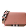 Derby Calfskin House Check Mackford Crossbody Bag Dark Rosewood