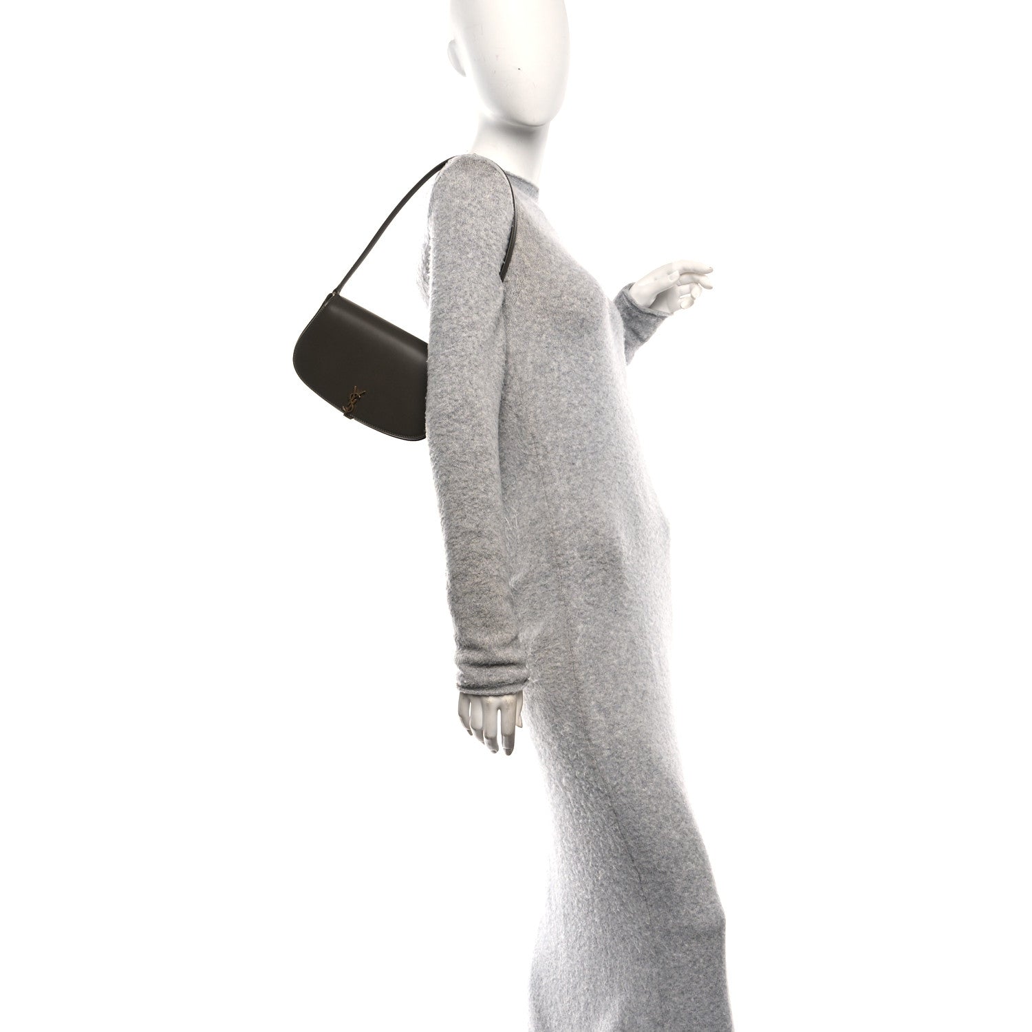 Box Calfskin Mini Voltaire Shoulder Bag  Deep Musk
