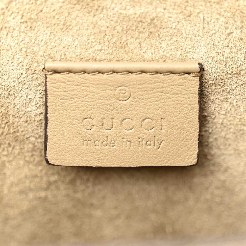 GG Supreme Monogram Embroidered Medium Dionysus Shoulder Bag Taupe