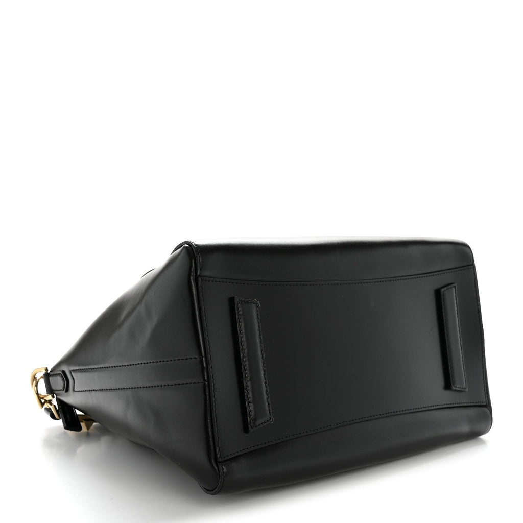 Shiny Lord Calfskin Medium Antigona Black