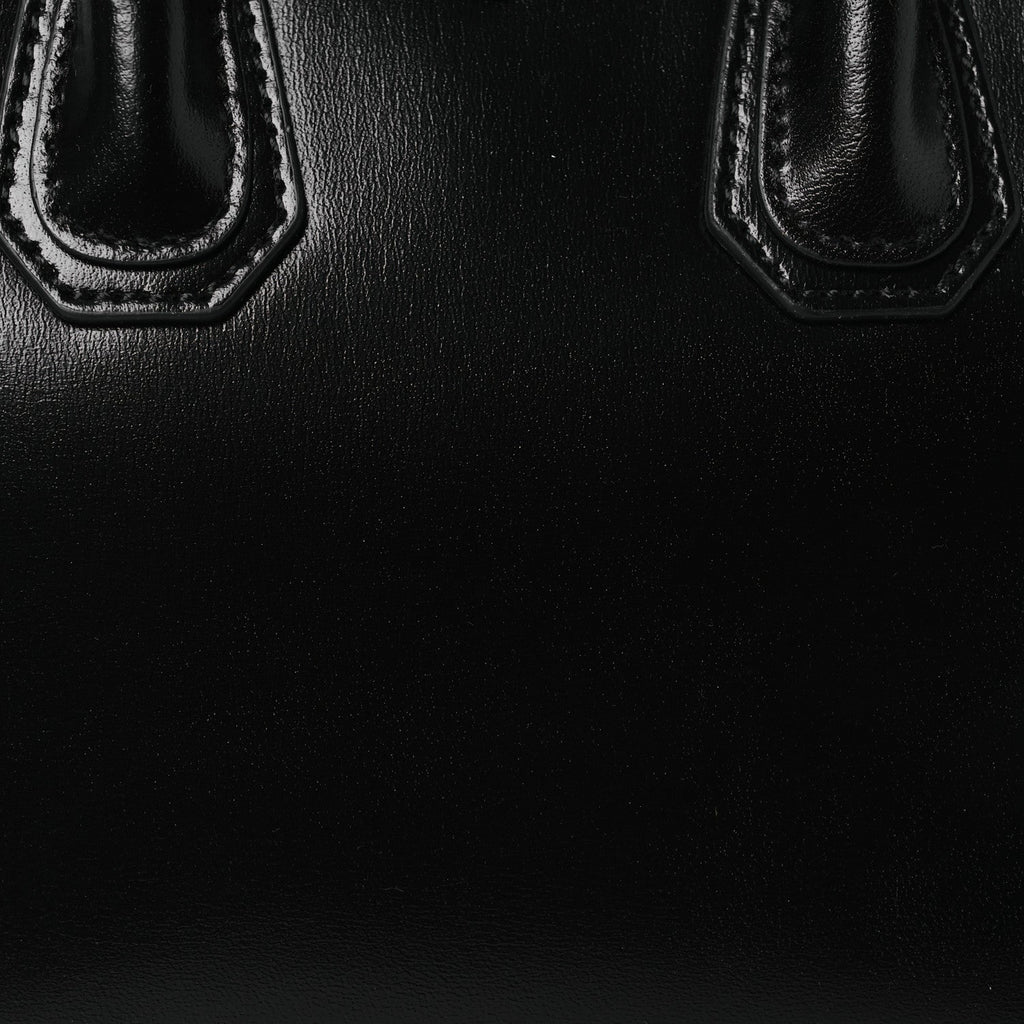 Shiny Lord Calfskin Mini Antigona Black