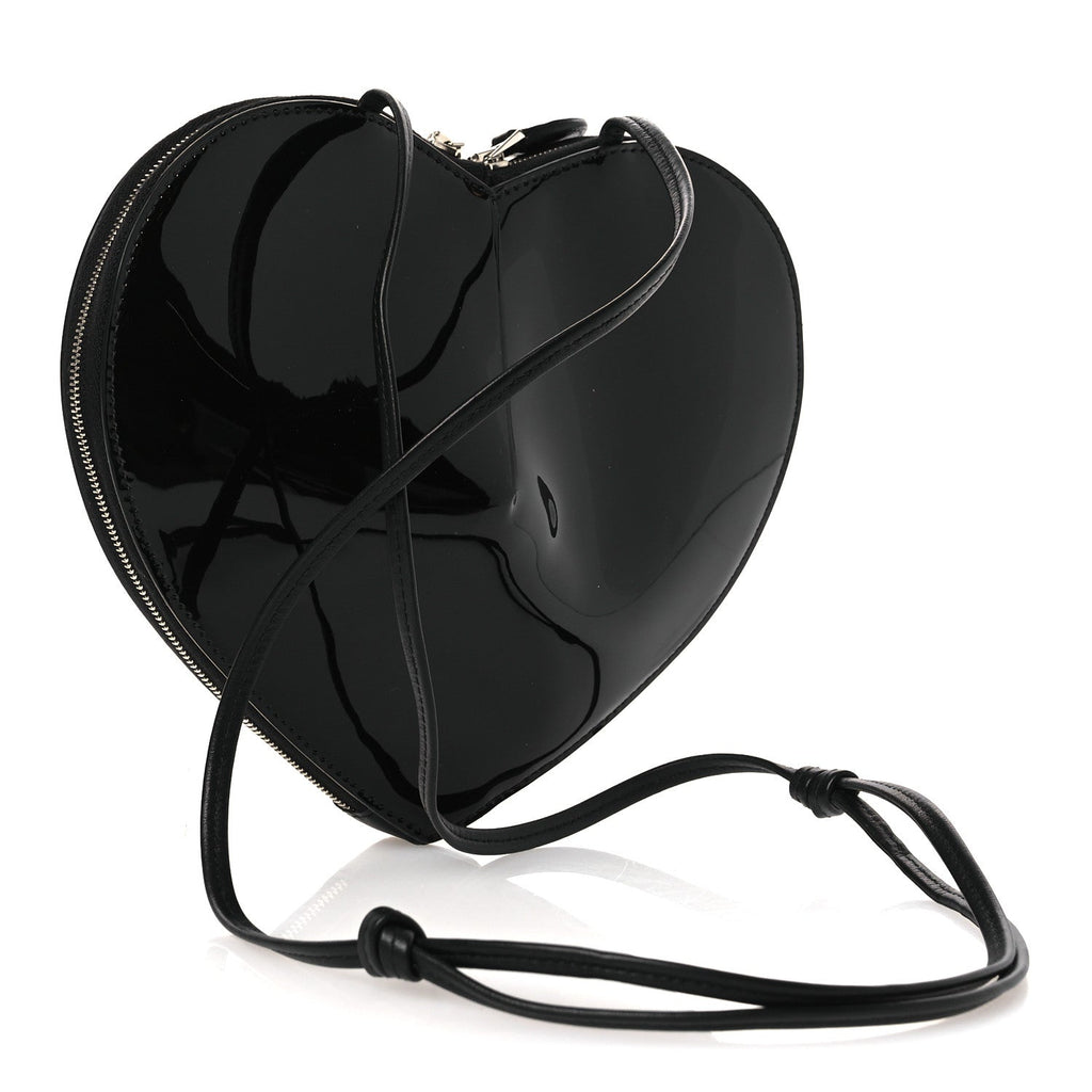 Patent Calfskin Le Coeur Bag Black