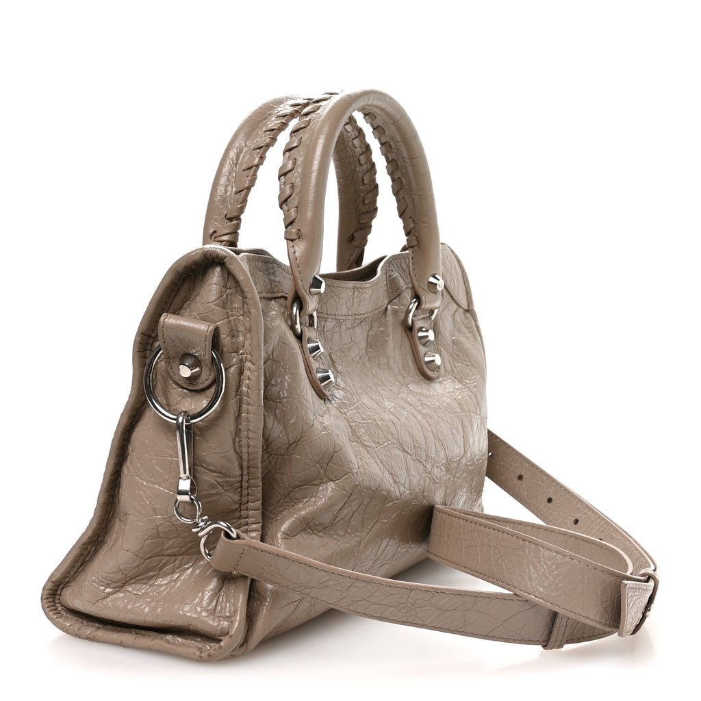 Agneau Arena Silver Hardware Small Le City Beige