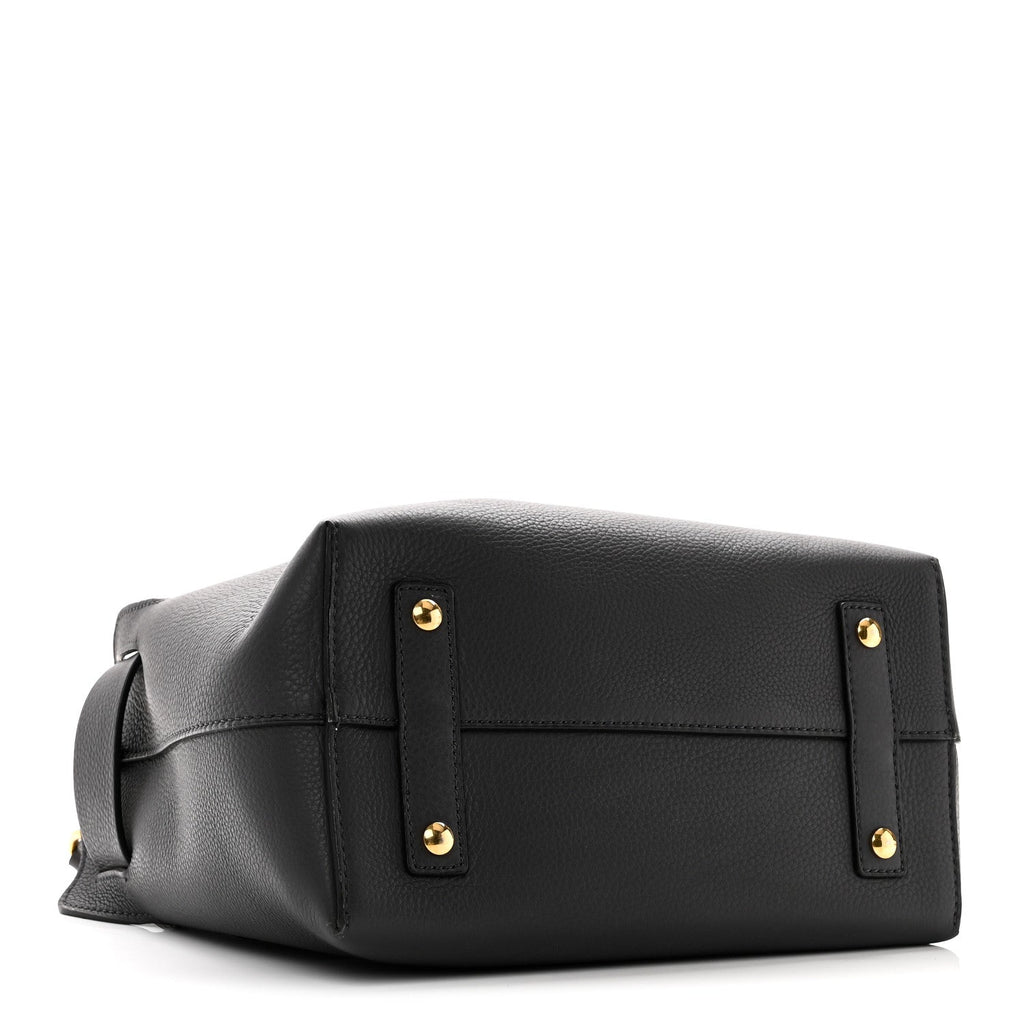 Marais Calfskin Small Belt Bag Charcoal Grey