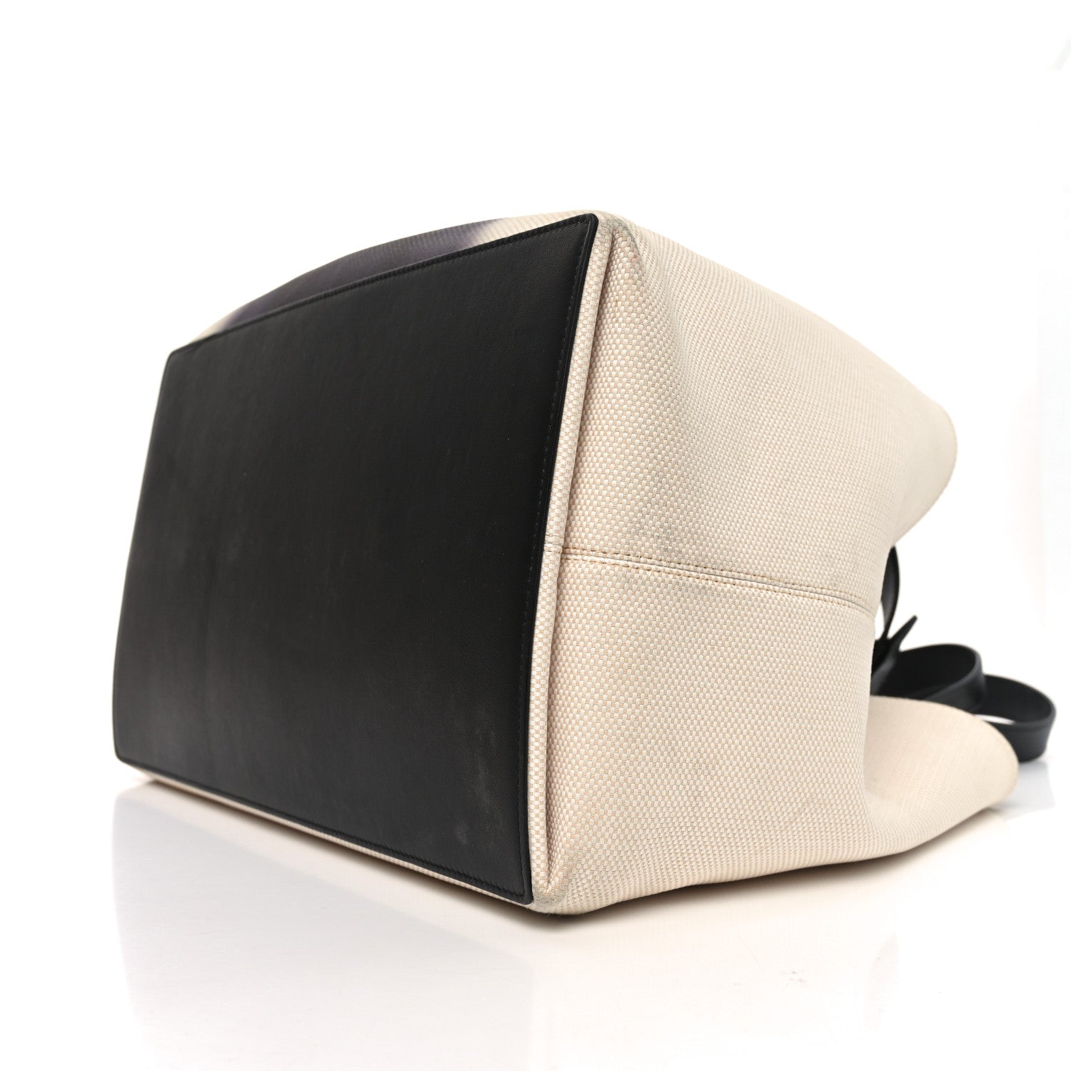 Canvas Large Eiffel Tower Toujours Beige Black